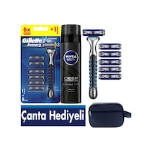 Sensor3 Erkek Tıraş Seti 6 Bıçak + 200 Ml Tıraş Jeli + Çanta Hediyeli