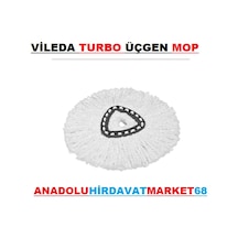 Vileda Turbo Pedalli Yedek Mop Mikrofiber Üçgen Mop
