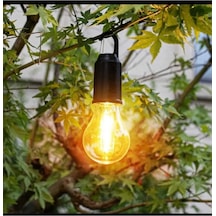 Taşınabilir Şarjlı Led Ampül Outdoor Kamp Bahçe Lambası 10w Askılı Kırılmaz Led Işık