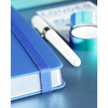 Victoria's Journals Bujo Defter 14,5x21 Cm Vegan Deri 160 Gr Kağıt Cepli Lastikli Varaklı 192 Sayfa Lacivert