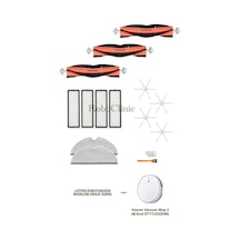 Xiaomi Mi Robot Vacuum Mop 2 Stytjo3zhm Robot Süpürge Ile Uyumlu Fırça, Filtre, Mop Seti-15 Parça