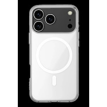Apple İphone 17 Pro Kılıf Magneticsafe Şeffaf Silikon - Şeffaf