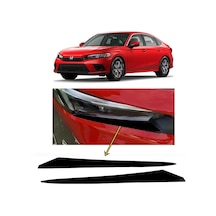 Honda Civic Fe1 2022 Ve Sonrası Far Altı Kaşı Çıtası Piyano Black 2 Parça