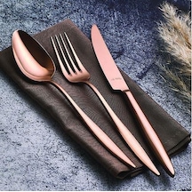 Aryıldız 24 Parça Bronz Elegant Çatal Kaşık Bıçak Gümüş