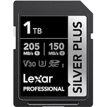 Lexar Silver Plus 1 TB 205 MB 4K V30 Uhsı SD Hafıza Kartı