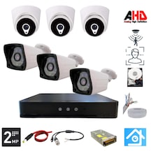 Arna 3 İç 3 Dış Kameralı 2 Mp 3.6mm 250gb Hdd Dahil Güvenlik Seti