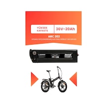 Arc 202 Uyumlu 36v 20ah Elektrikli Bisiklet Bataryası Siyah