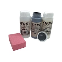 4'lü Derby Grij Deri Oto Direksiyon Döşeme Boyama Seti