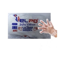 Elpo Hdpe Eldiven Tek Kullanımlık Şeffaf - 100 Adet