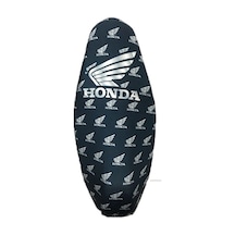 Honda Dio 110 Koltuk Kılıfı Beyaz Logo