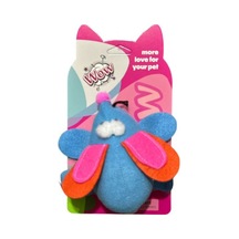 Wow Kedi Oyuncağı Çek Bırak Peluş Fare Renkli Keçe Kanatlı Ponponlu Hareketli Oyuncak