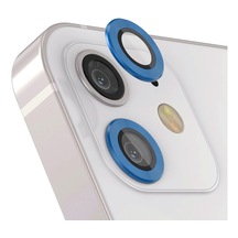 Forzacase İphone 12 Mini İle Uyumlu Kamera Camı Lens Koruyucu Halka Seti - Fc381 Mavi