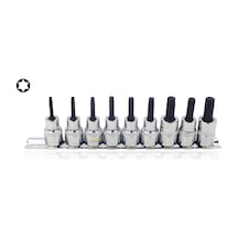 Ceta Form T10 - T50 3/8" 9 Parça Raylı Torx Uçlu Lokma Takımı C18s-rt09