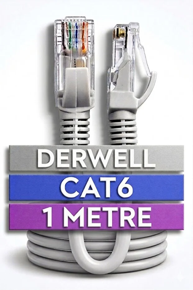 1 Metre 1mt Cat6e 8p8c Rj45 Network Internet Ethernet Bilgisayar Kablosu Modem Lan Rj45 Patch Kablo