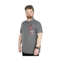 Mode Xl Büyük Beden T-Shirt Polo Surfing 22328 Antramelanj 001