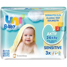 Uni Baby Aktif Sensitive Islak Mendil 3x52'li 3'lü Set