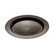 Plastik Siyah Tabak 19 Cm - 10 Adet