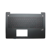 Asus Uyumlu N550JK-CN090H, N550JV-DB71-CA, N550JV-DB72 Klavye Kasalı Işıklı (Siyah TR) (Pars Power) Siyah Kasalı - Işıklı 267103