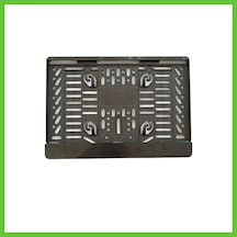 Bezos Çıtalı Kare Plastik Plakalık Motosiklet Plaka Altlığı 25x16cm Dmc