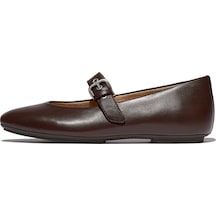 D07 Chocolat Babet Kadın E3d-090 / D07 Fitflop Delıcato Soft Leather Mary Janes D07 Chocolat