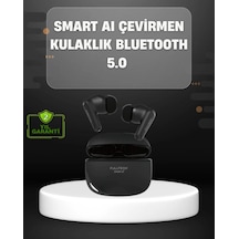 Yapay Zeka Destekli Bluetooth Kulaklık Anlık Çeviri Ve Gürültü Engelleme Siyah