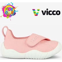 Vicco Panku İlk Adım Bebek Ortopedik Çocuk Spor Ayakkabı Pudra Pudra