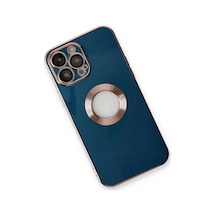 Zenviaat Newface iPhone Uyumlu 14 Pro Max Kılıf Store Silikon - Mavi Znv2027 renkli