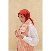 Silk Home Düz Shiny Eşarp - Kiremit - Kiremit