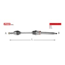 MGA 70455 AKS SAĞ FIESTA V FUSION 02- 1.4 TDCI