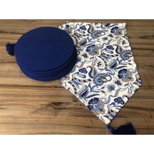 Şal Desenli Runner & Supla Çok Renkli