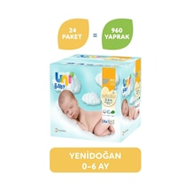 Uni Baby Yenidoğan Islak Mendil 24'Lü 960 Yaprak