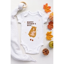 Babylimon Sanki Çayı Peşin Satmış Desenli Kısa Kol Body Beyaz - 132208055 Beyaz