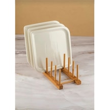 Ahşap Mutfak Organizeri, Ahşap Mutfak Düzenleyici, Ahşap Tabaklık, Ahşap Bardaklık, 28x10 Koza Gift Diğer