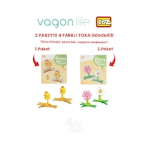 4'lü Saç Toka Seti Önce Birleştir,sonra Tak 2 Paket 4 Adet Gönderilir Yapı Toka Seti Ff 7110-7132