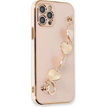 Apple, Uyumlu iPhone 12 Pro Max Kılıf Esila Silikon - Pudra