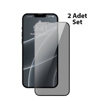 Baseus Apple Uyumlu   iPhone 13 Mini 0.23Mm Gizlilik Hayalet Full Ekran Koruyucu Siyah (522575282)