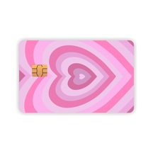 Pembe Kalpli Kart Kaplama Sticker Kart Etiketi, Qa4209545735