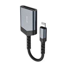 Lenyes Ax137 2in1 Lightning To Tf/sd Kart Çevirici Dönüştürücü Siyah