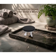 Lavabo Su Taşma Yüzüğü - Mat Siyah