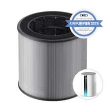 Air Purifier 337s Akıllı Hava Temizleyici Uyumlu 3 Aşamalı Hepa Filtresi Yedek Filtre Açık Gri