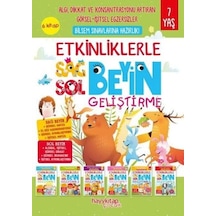 Etkinliklerle Sağ Beyin Sol Beyin Geliştirme 7 Yaş 6 Lı Set - Aıaı-826873