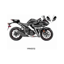 Yamaha Yzf-r25 2014-2018 "black Racer" Tasarım Motosiklet Sticker Etiket Kaplama Modeli