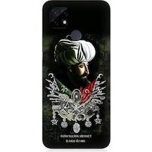 Realme C21 Uyumlu Fatih Sultan Mehmet Desenli Silikon Kılıf