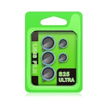 Newface Samsung  Uyumlu  Galaxy S25 Ultra Raze Metal Kamera Lens - Mavi,