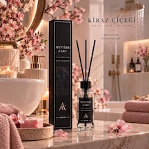 Premium Oda Kokusu Bambu Çubuklu Beyaz Şişe 100 Ml Kiraz Çiçeği