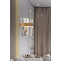 Brampton Ledli 3 Renk Kristal Led Salon-yatak Başı Aplik Çok Renkli