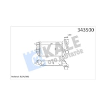 Kale 343500 Turbo Radyatörü Intercooler - Peugeot Boxer 1994-2002 1.9 Td Dizel 1307012080 - 0384e4 - 1340934080 - 0384g8