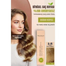 Renna Amonyaksız Bitkisel Yıpranmış Saçlar İçin Saç Boyası 8-r Yoğun Açık Kumral 60ml