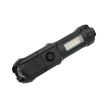 El Feneri Cob Led 4 Fonksiyonlu-zoomlu Usb Şarjlı Powerbank Özelikli 130 35 Mm