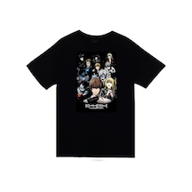 Stoned&Fame Death Note Anime Baskılı Unisex %100 Pamuk Siyah T-shirt SIYAH Siyah